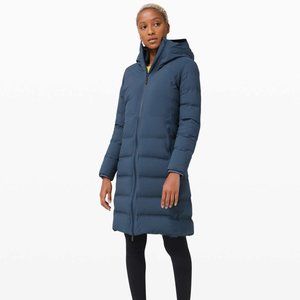 Lululemon Sleet Street Long Jacket - Blue - Size 10